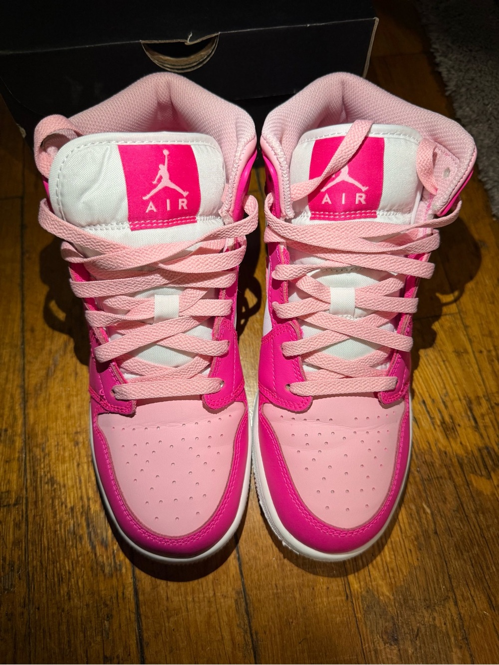 Jordan Kids' Pink Dual-Tone High-Top Sneakers